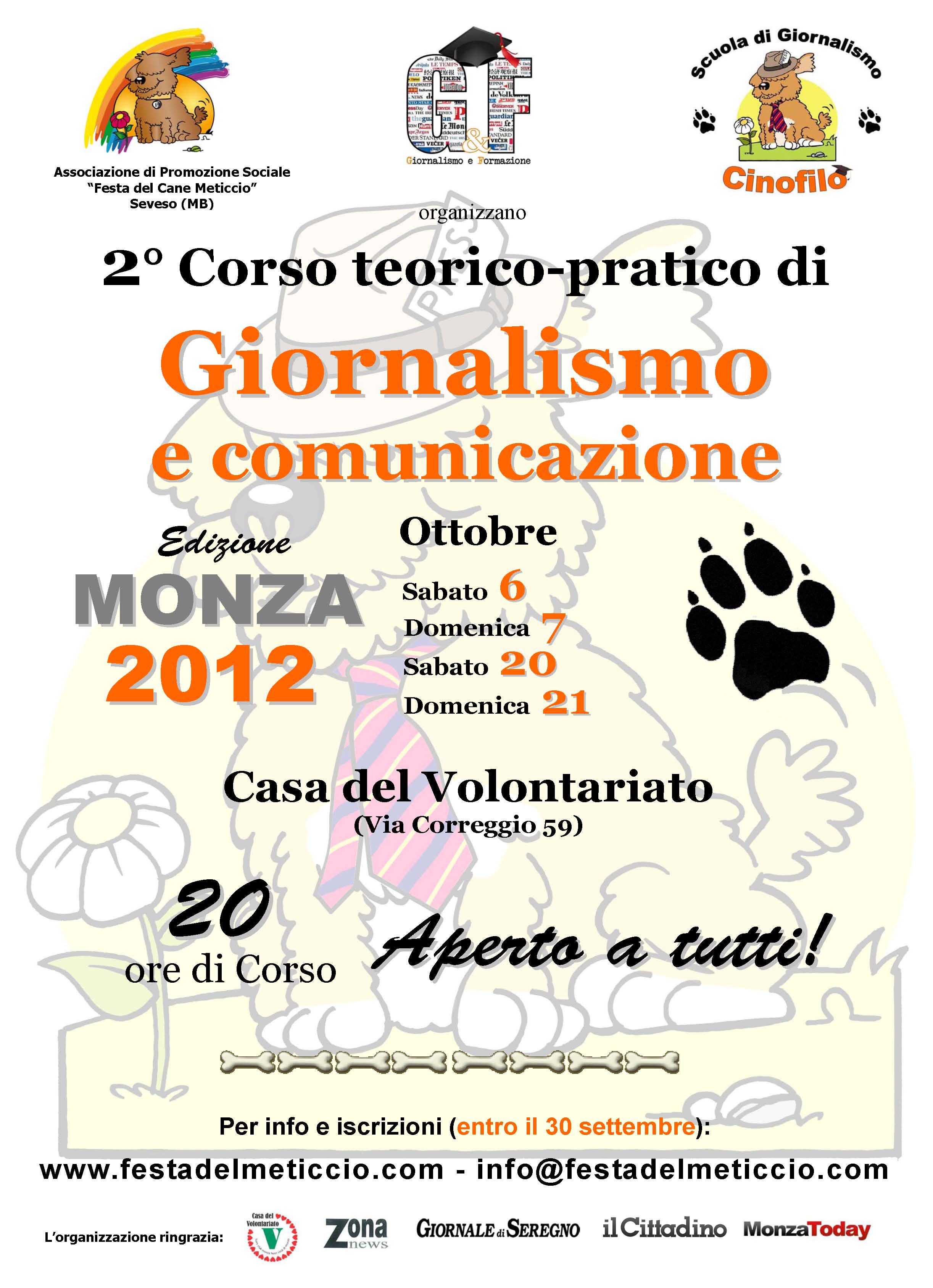 Torna a Monza il Corso di Giornalismo e Comunicazione